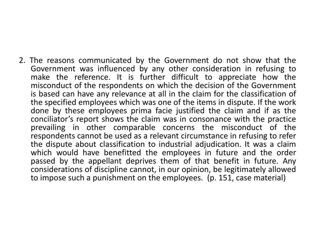 2 the reasons communicated by the government