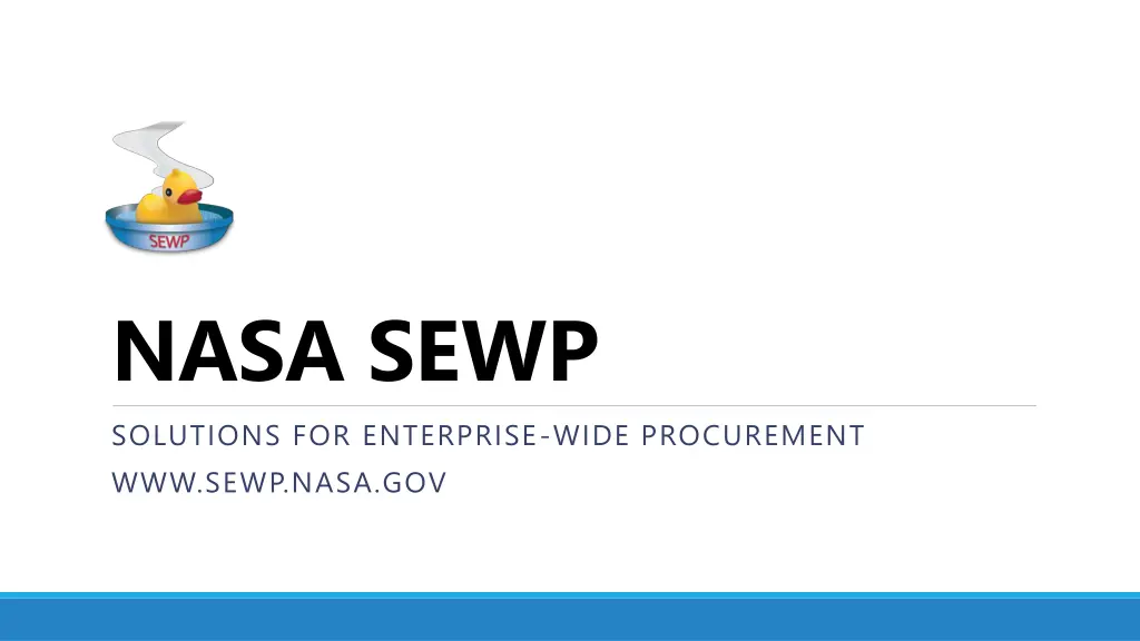 nasa sewp solutions for enterprise wide