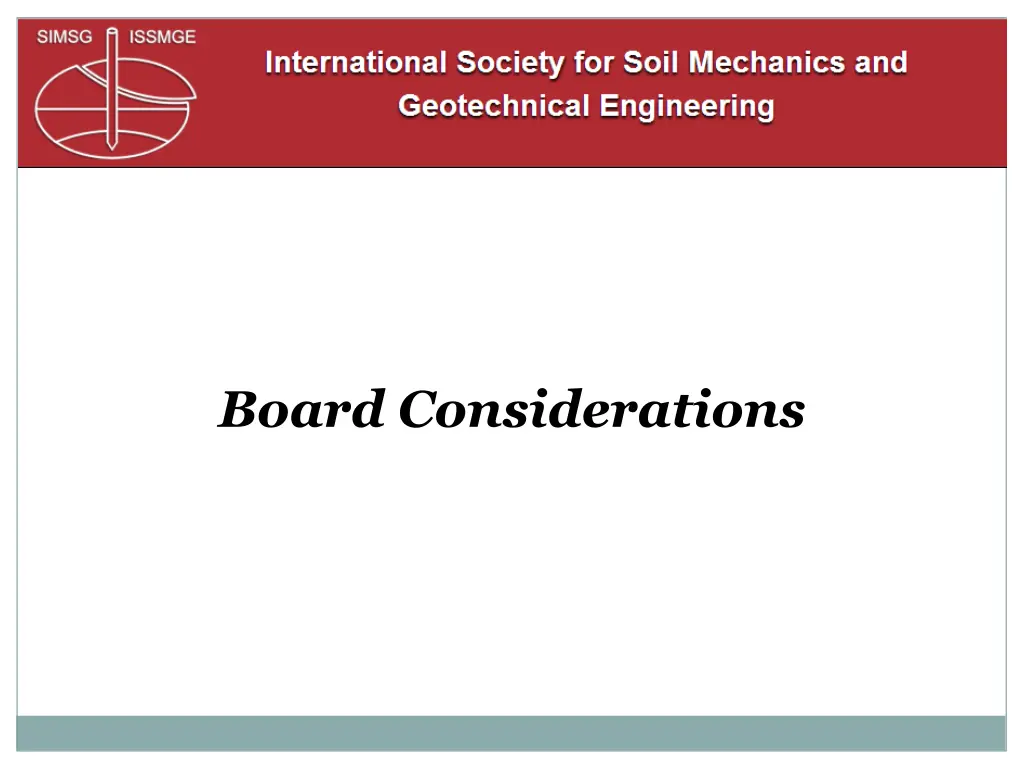 board considerations