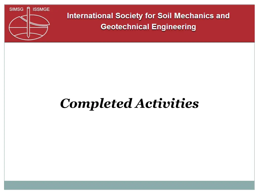 completed activities