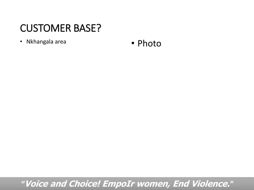 customer base customer base