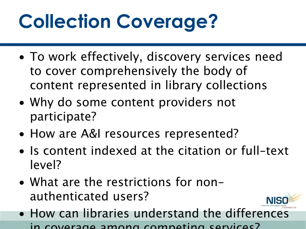 collection coverage