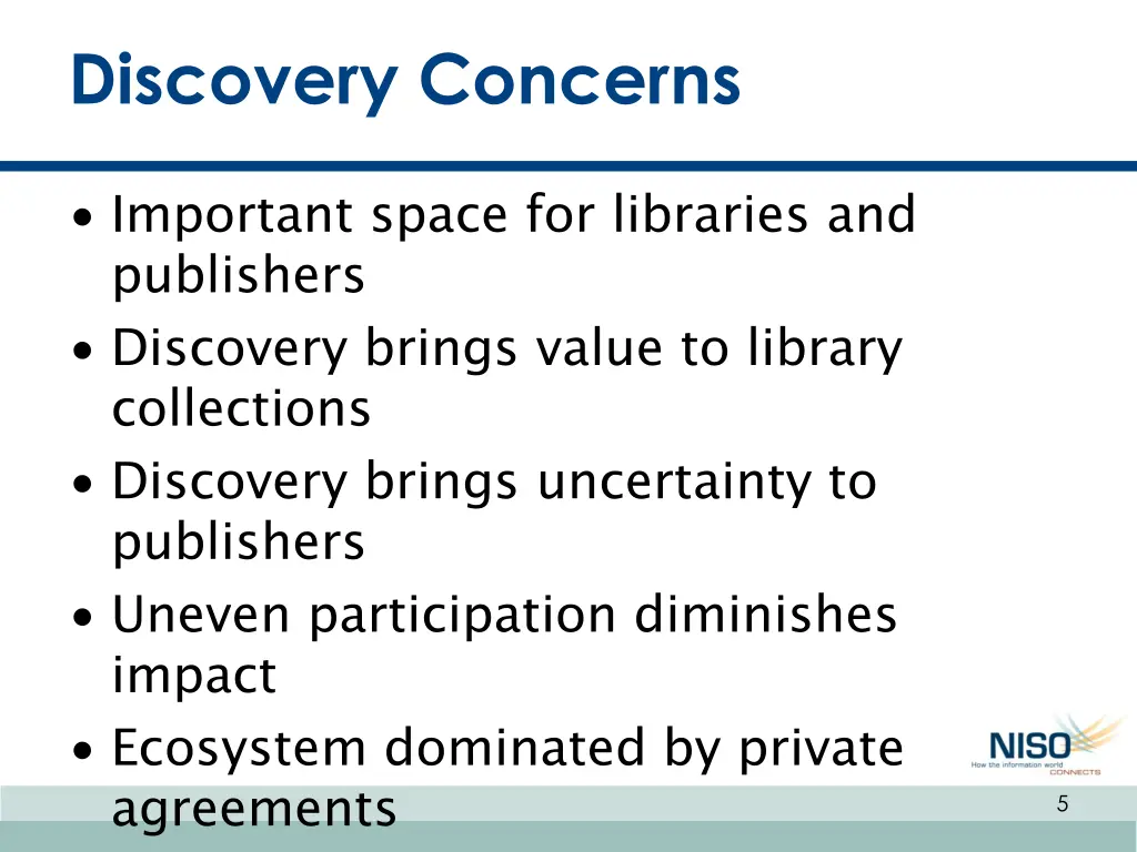 discovery concerns