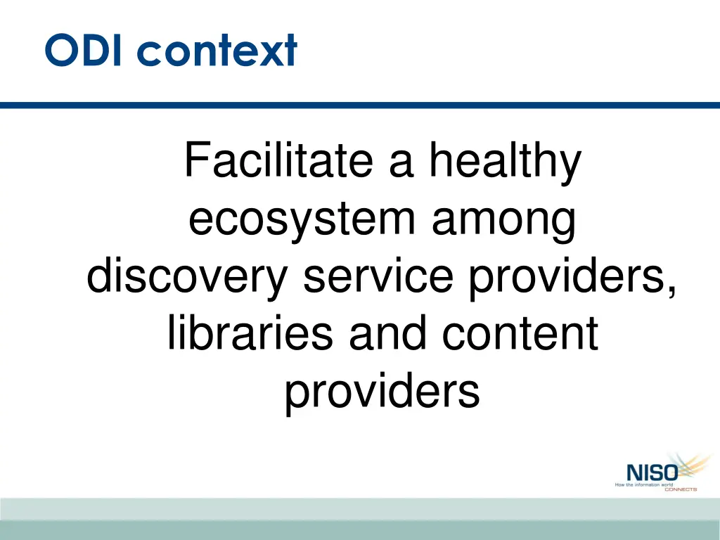 odi context