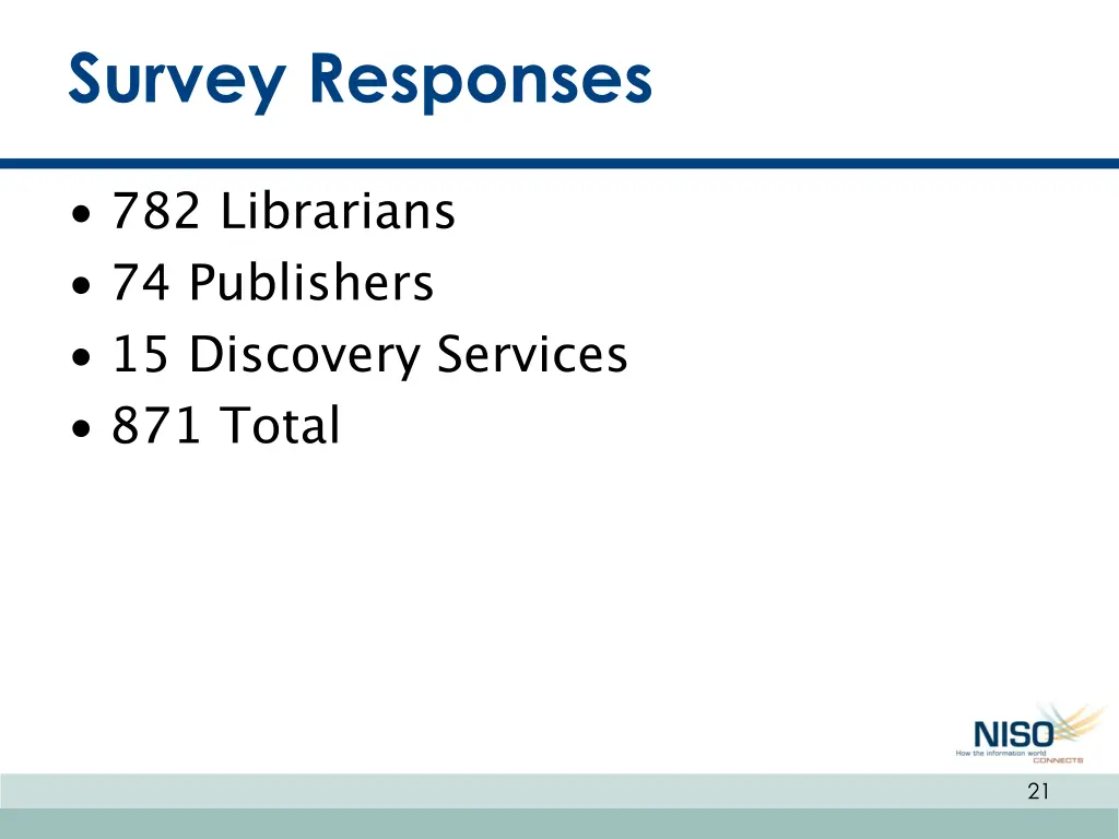 survey responses