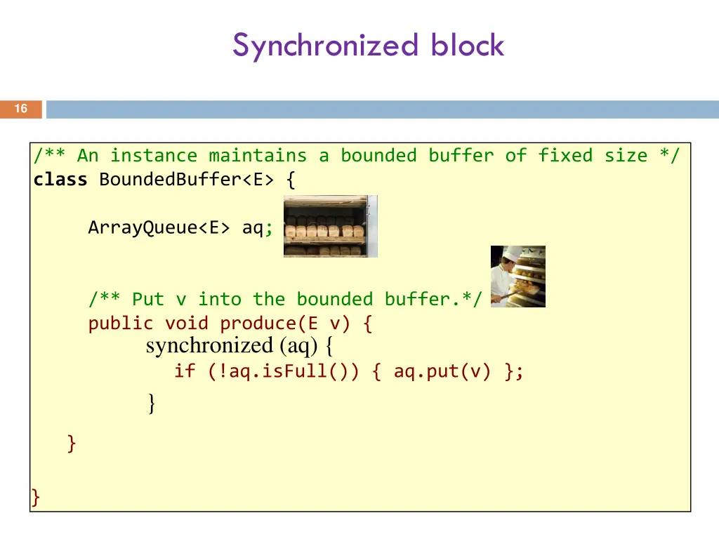 synchronized block 1