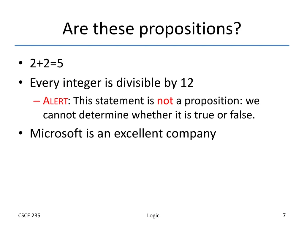 are these propositions
