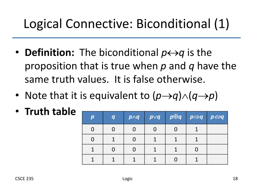 logical connective biconditional 1