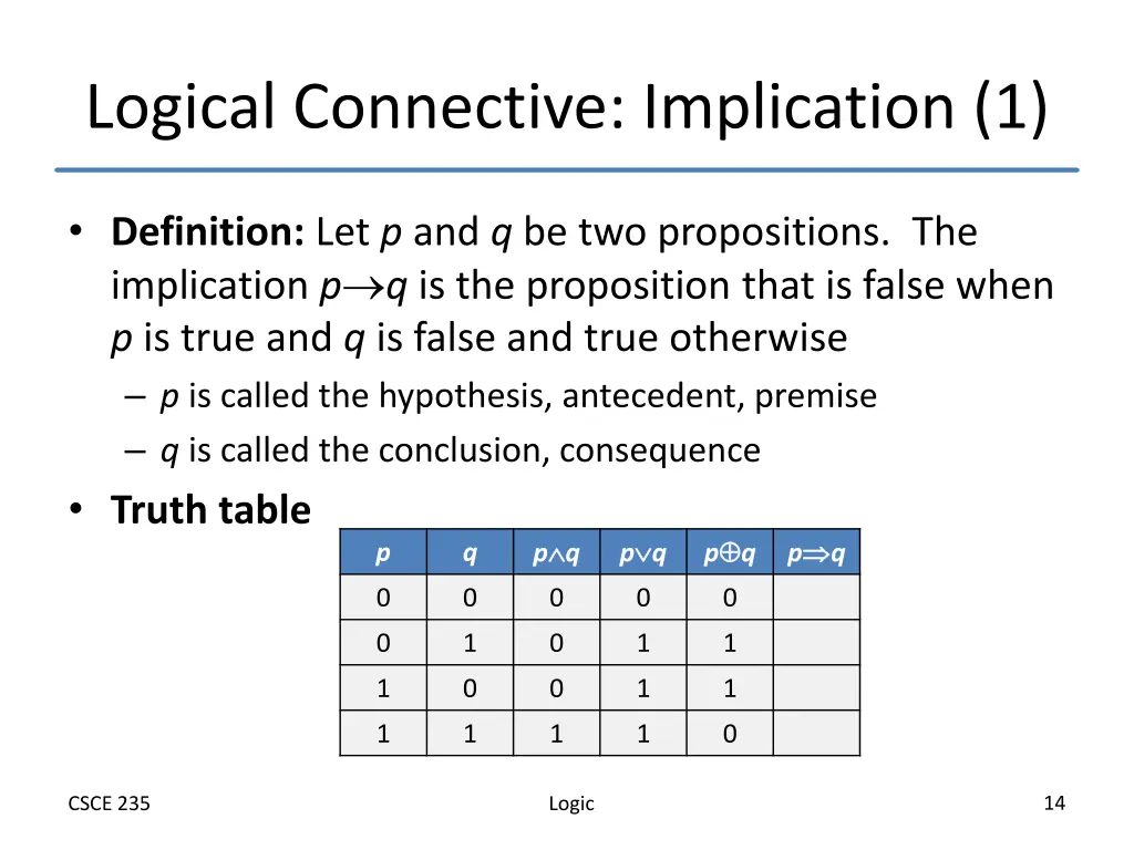 logical connective implication 1