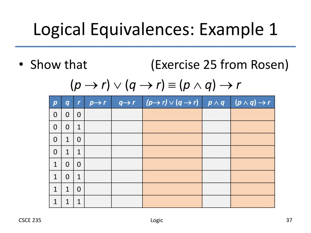 logical equivalences example 1 1