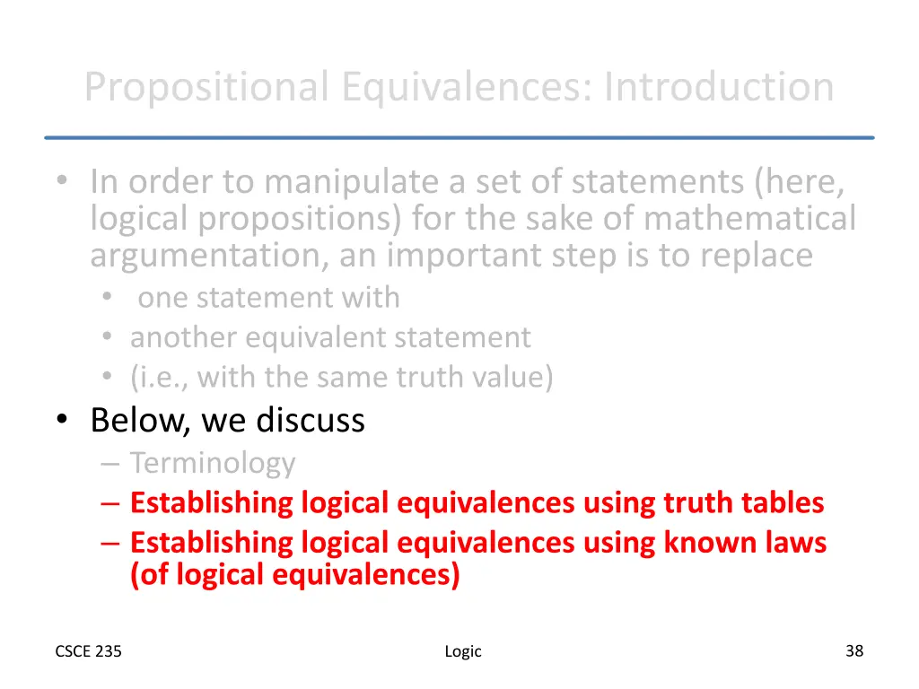 propositional equivalences introduction 1