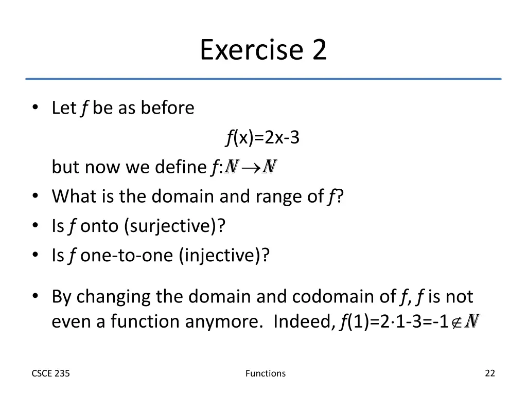 exercise 2