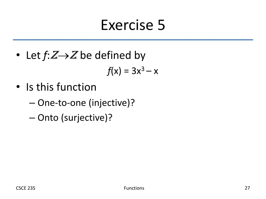exercise 5