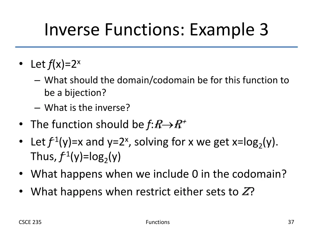 inverse functions example 3