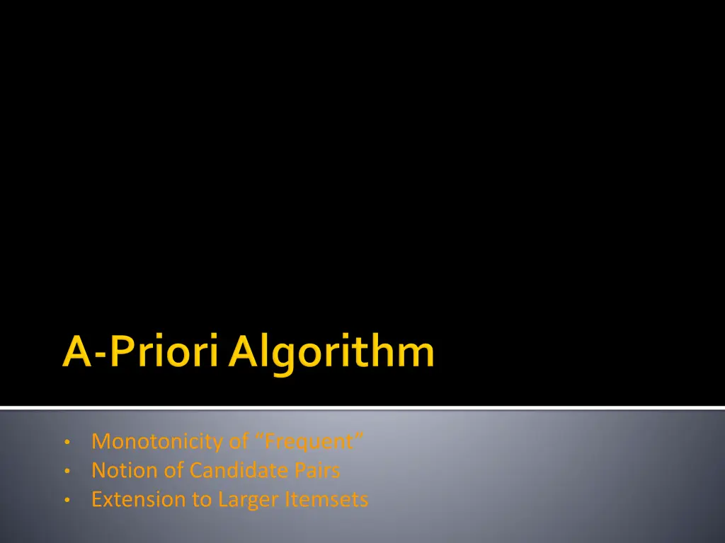 monotonicity of frequent notion of candidate