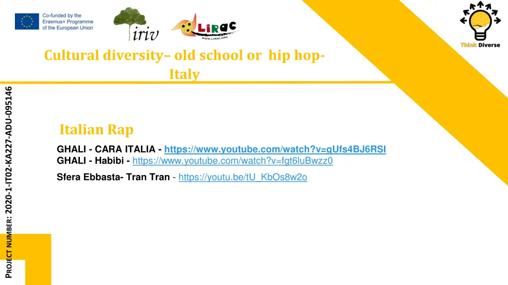 cultural diversity old school or hip hop italy
