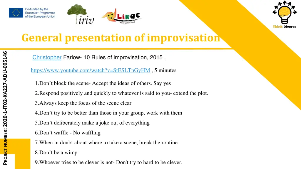 general presentation of improvisation 1