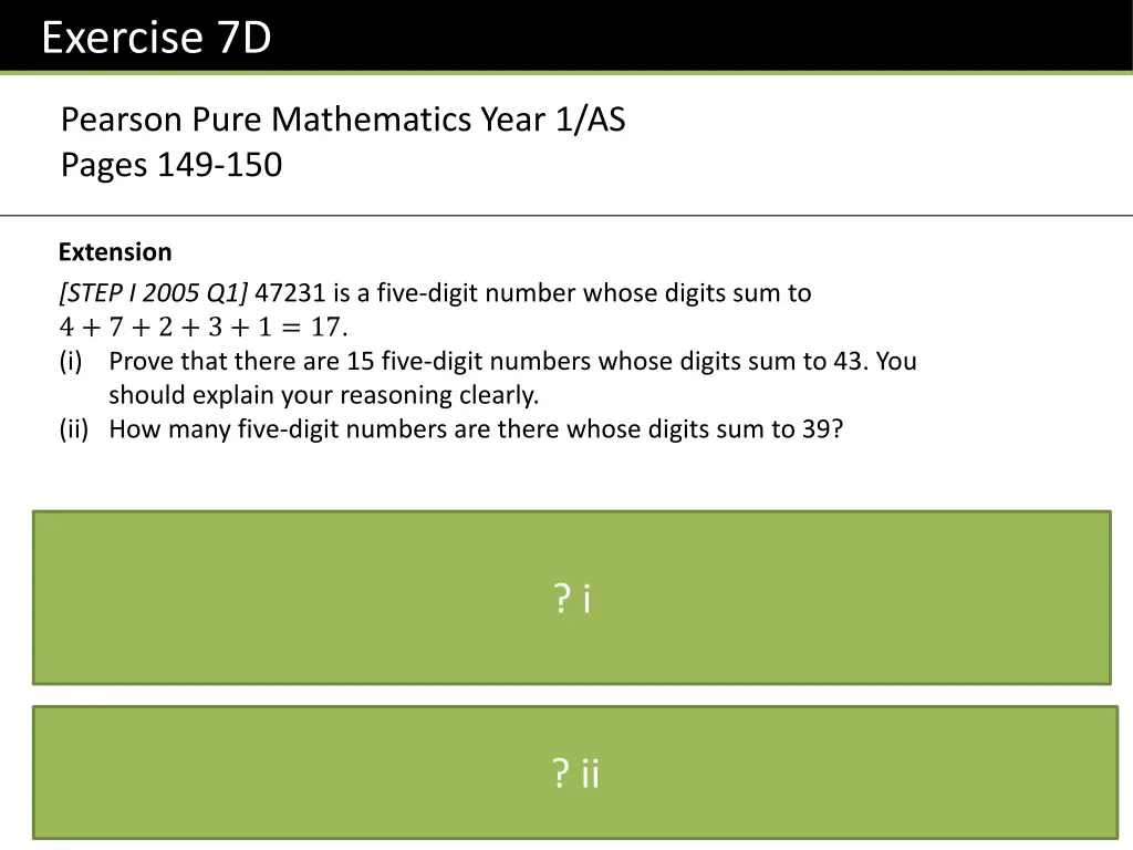 exercise 7d