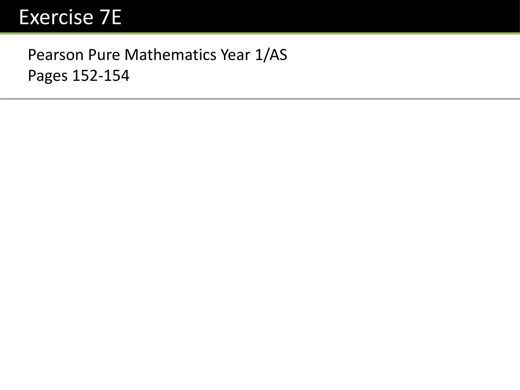 exercise 7e