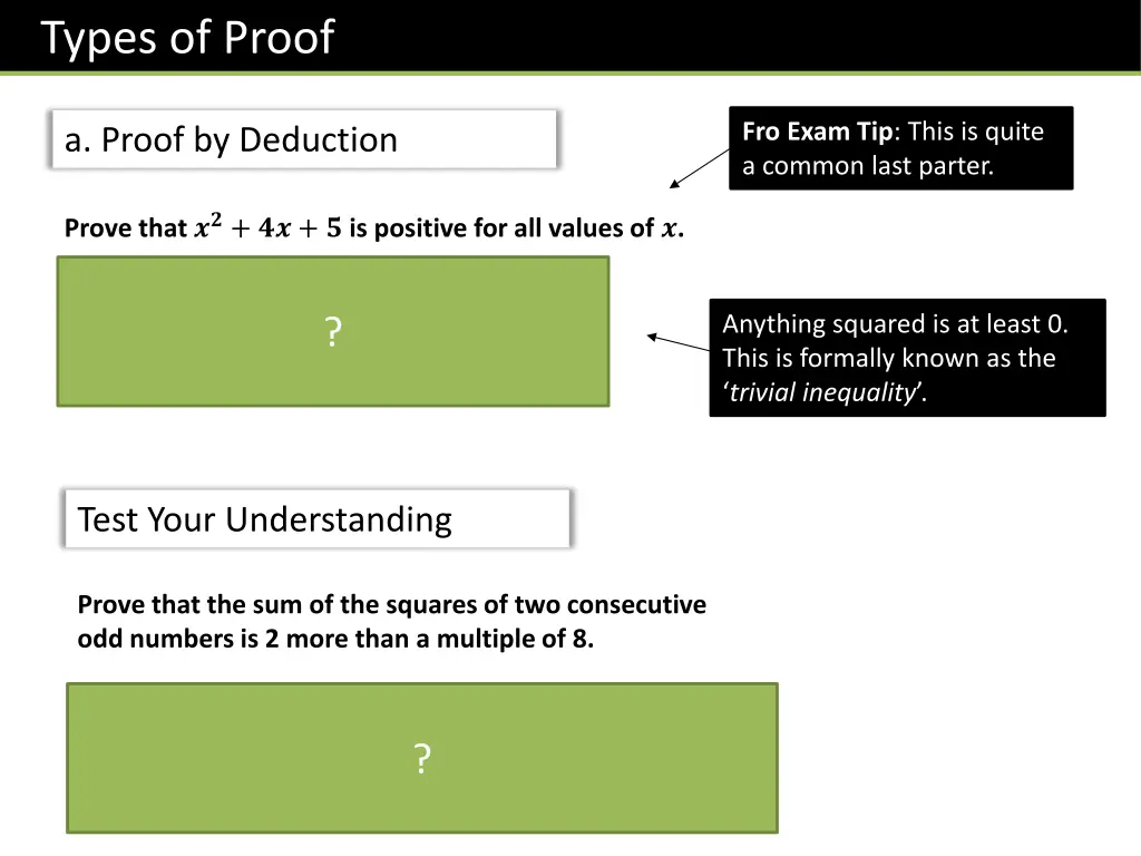 types of proof 1