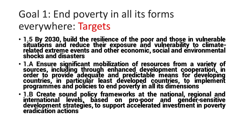 goal 1 end poverty in all its forms everywhere 1