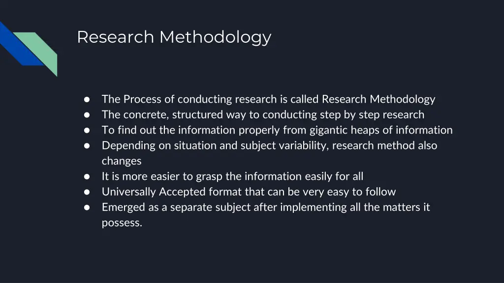 research methodology