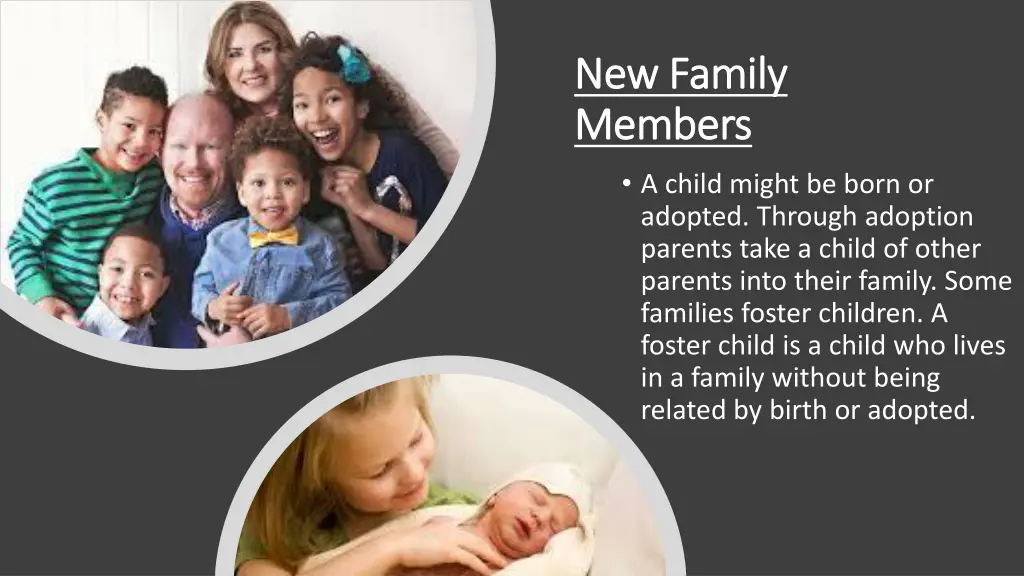 new family new family members members