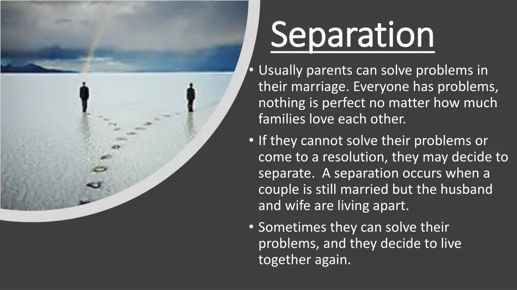 separation separation usually parents can solve