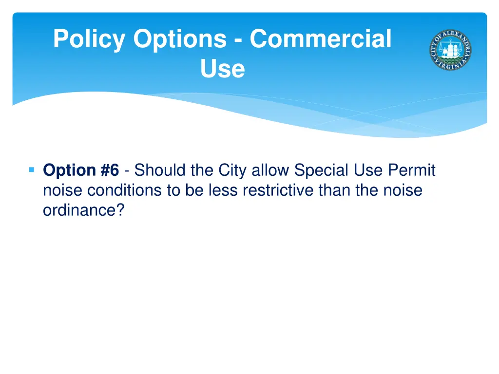 policy options commercial use 1