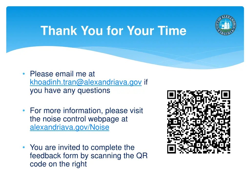 thank you for your time
