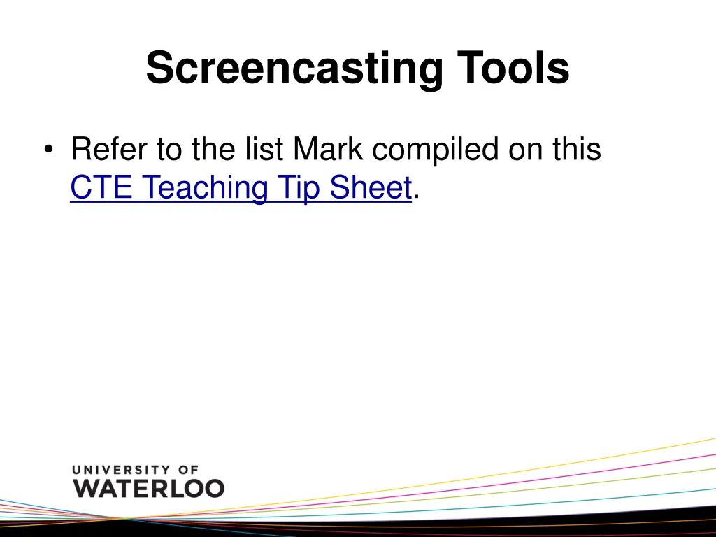screencasting tools