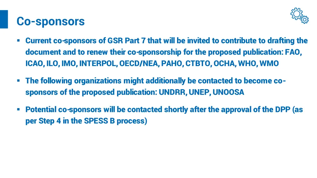 co sponsors