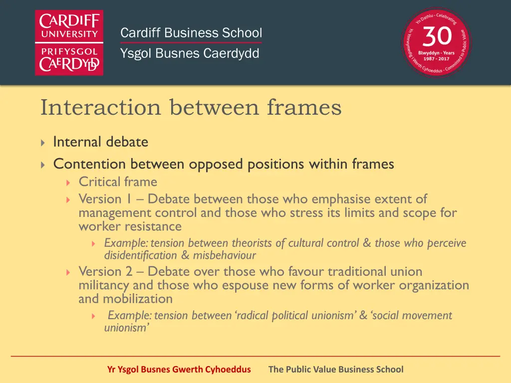 interaction between frames 2