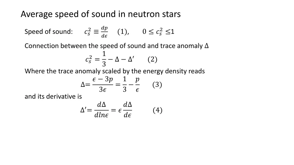average speed of sound in neutron stars 1