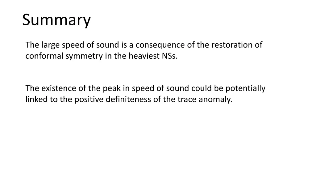 summary
