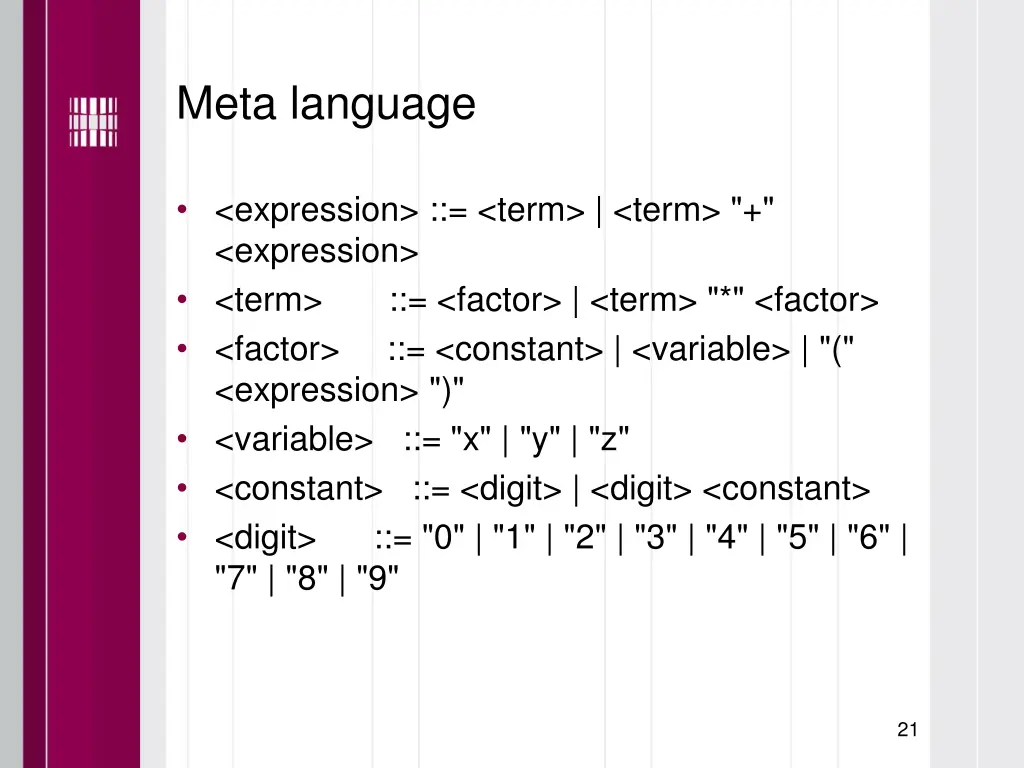 meta language