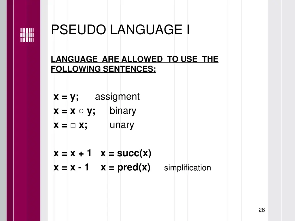 pseudo language i