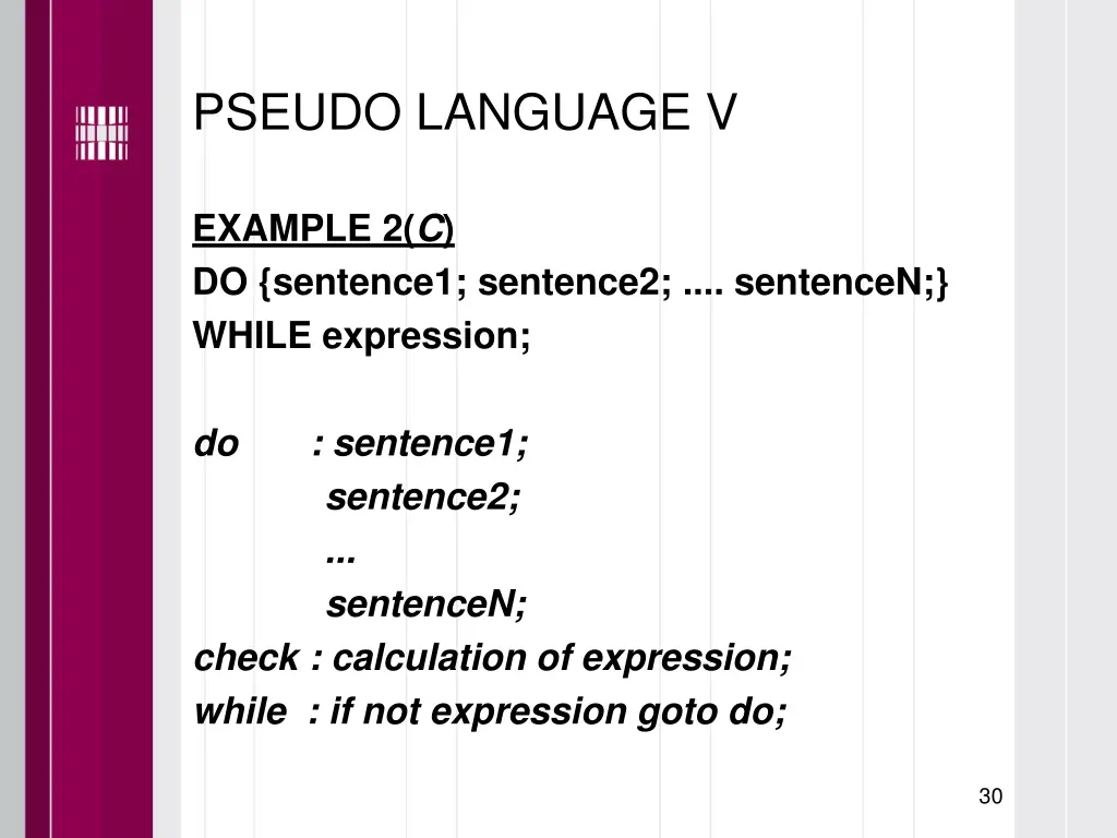 pseudo language v