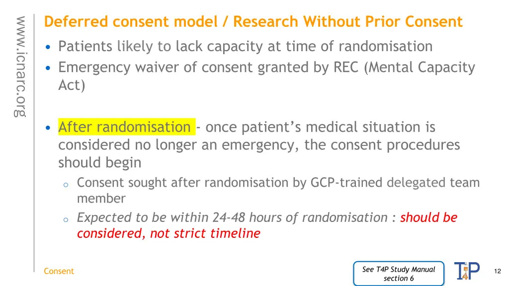 deferred consent model research without prior 2