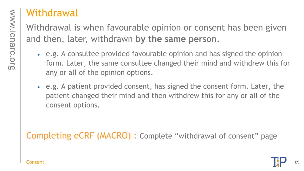 withdrawal withdrawal is when favourable opinion