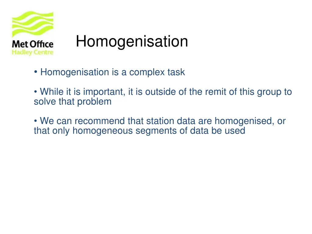 homogenisation