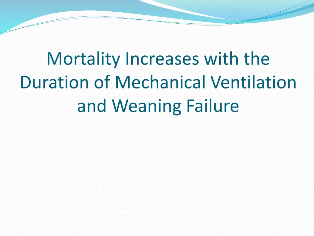 mortality increases with the duration