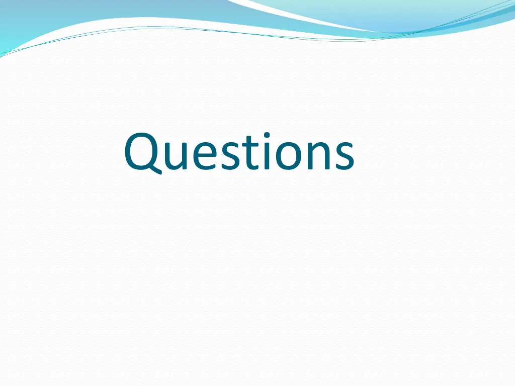 questions