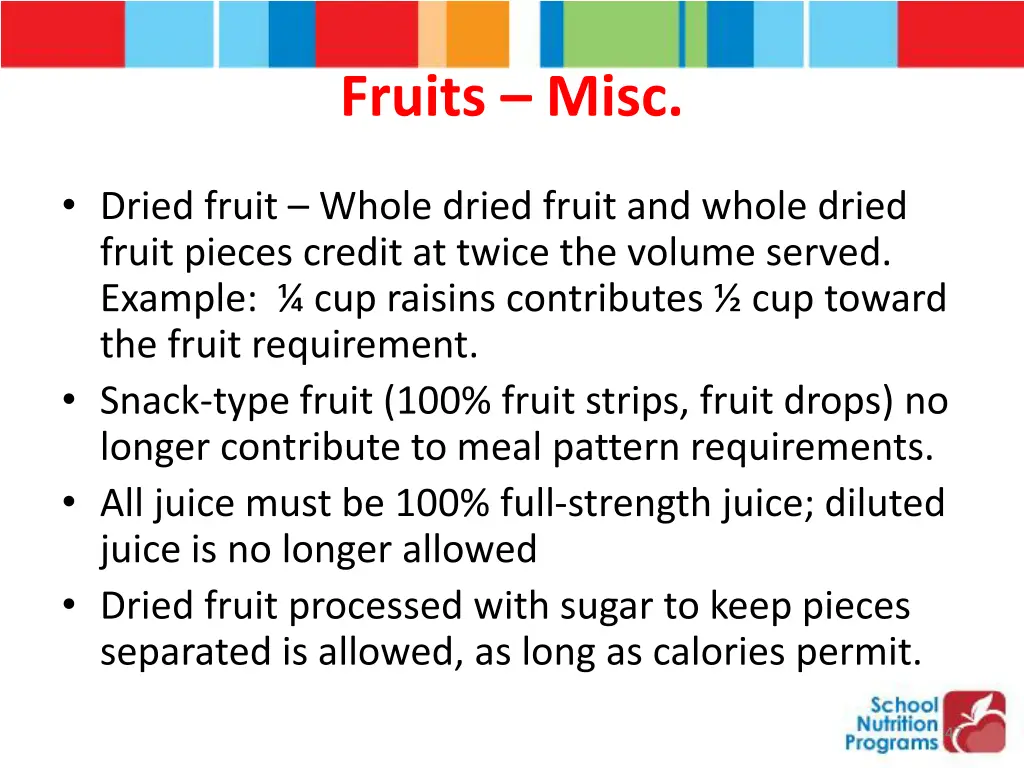 fruits misc