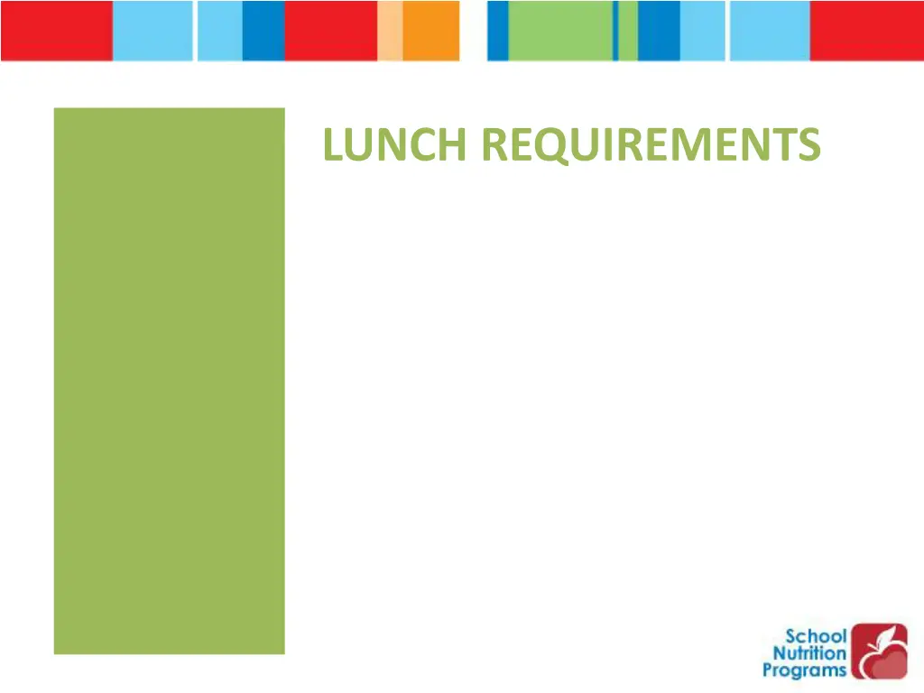 lunch requirements