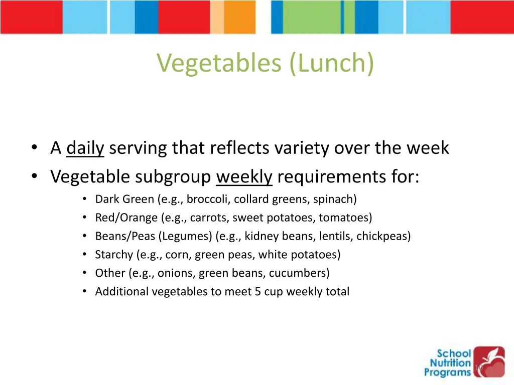 vegetables lunch 1