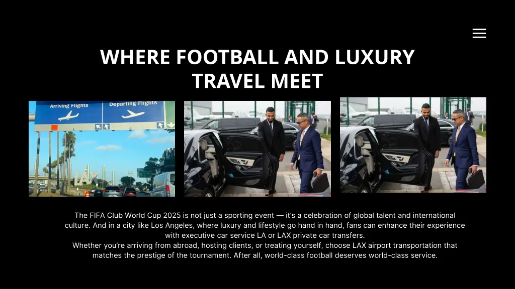 where football and luxury travel meet