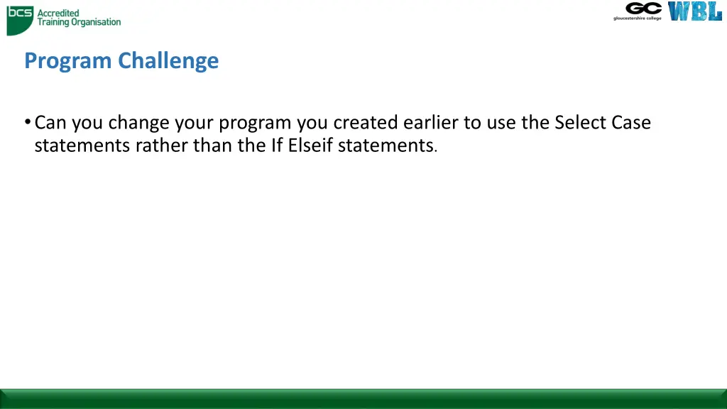 program challenge