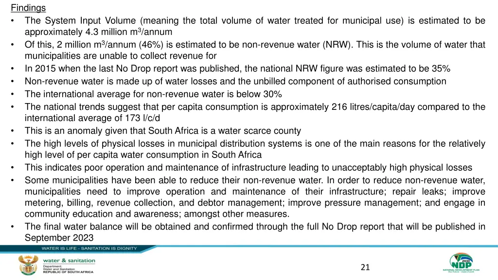 findings the system input volume meaning