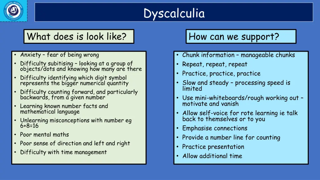 dyscalculia 1